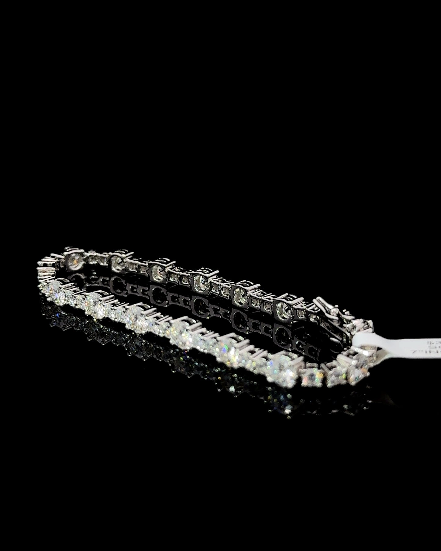 Scattered Moissanite Tennis Bracelet