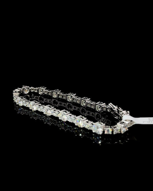 Scattered Moissanite Tennis Bracelet