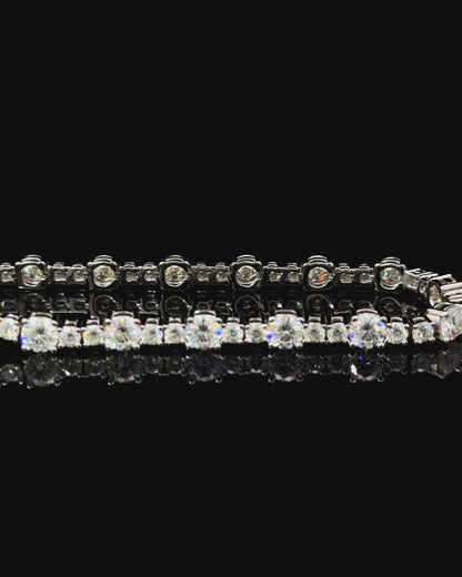 Scattered Moissanite Tennis Bracelet